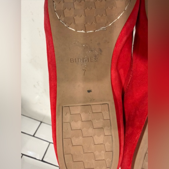 Birdies The Hummingbird Red Ballet Flats - Picture 6 of 7